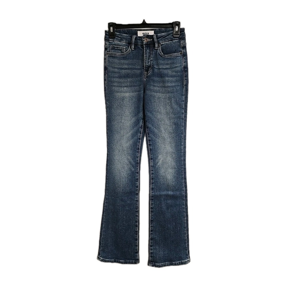 Mica Los Angeles High Rise Straight Cut Jeans‎ Blue Women's Size 24x31